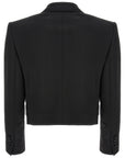Dolce & Gabbana Black Virgin Wool Blazer