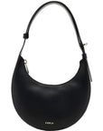 Furla Black Calfskin Shoulder Bag