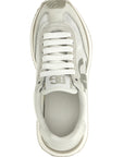 Dolce & Gabbana White Calfskin Athletic Sneakers