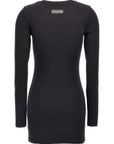 Marine Serre Black Cotton Short Dress