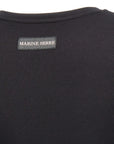 Marine Serre Black Cotton Short Dress