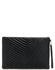Saint Laurent Black Calfskin Clutch Bag