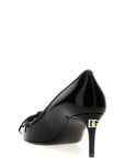 Dolce & Gabbana Black Calfskin Mid Heel Pumps