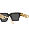 Versace Black Acetate Sunglasses