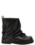 The Attico Black Calfskin Ankle Boots