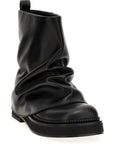 The Attico Black Calfskin Ankle Boots