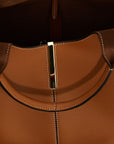 Tod's Brown Calfskin Tote Bag