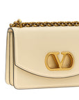 Valentino Garavani White Calfskin Shoulder Bag
