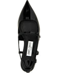 Jimmy Choo Black Calfskin Ballet Flats