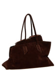 The Attico Brown Calfskin Shoulder Bag
