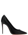 Christian Louboutin Black Napa Leather / Calf Bos Taurus High Heel Pumps