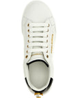Dolce & Gabbana Bicolor Calfskin Low Top Sneakers