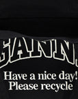 Ganni Bicolor Recycled Cotton Tote Bag