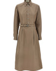 Fendi Gray Cotton Midi Dress