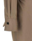 Fendi Gray Cotton Midi Dress
