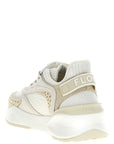 Fendi White Polyester Athletic Sneakers