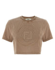 Fendi Brown Cotton T-Shirt