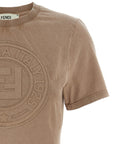 Fendi Brown Cotton T-Shirt