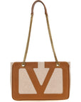 Valentino Garavani Beige Cotton Tote Bag
