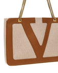 Valentino Garavani Beige Cotton Tote Bag