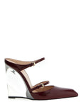 Gucci Multicolor Leather Wedge Sandals