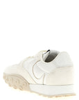Marine Serre White Calfskin Athletic Sneakers