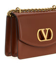 Valentino Garavani Brown Calfskin Shoulder Bag
