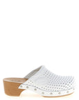Balenciaga White Calfskin Clogs