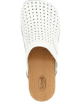 Balenciaga White Calfskin Clogs