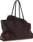 The Attico Purple Calfskin Shoulder Bag