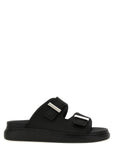 Alexander McQueen Black Rubber Slides