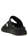 Alexander McQueen Black Rubber Slides