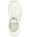 Dolce & Gabbana White Polyester Athletic Sneakers