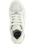 Versace White Calfskin Low Top Sneakers