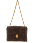 Versace Brown Lamb Leather Shoulder Bag