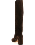 Paris Texas Brown Calfskin Over The Knee