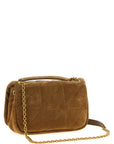 Saint Laurent Beige Calfskin Shoulder Bag