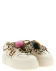 Fendi Multicolor Calfskin Platform Sneakers