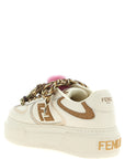 Fendi Multicolor Calfskin Platform Sneakers