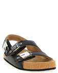 Balenciaga Black Calfskin Flat Sandals