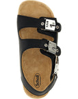 Balenciaga Black Calfskin Flat Sandals