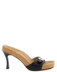 Balenciaga Black Calfskin Stiletto Heel Sandals