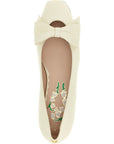 Valentino Garavani White Leather Ballet Flats