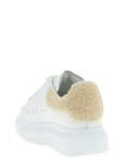 Alexander McQueen Beige Calfskin Chunky Sneakers
