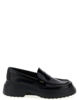 Tod's Black Calfskin Slip-On Loafers
