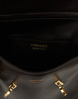 Ferragamo Brown Calfskin Crossbody Bag