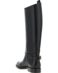 Burberry Black Calfskin Over The Knee