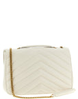 Saint Laurent Beige Lamb Leather Shoulder Bag