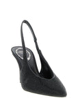 RENE CAOVILLA Black Glass High Heel Pumps