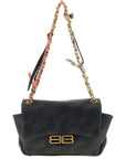 Balenciaga Black Leather Shoulder Bag
